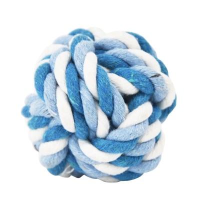 Custom Cotton Pet Dog Chew Bite Rope Knot Ball Toy